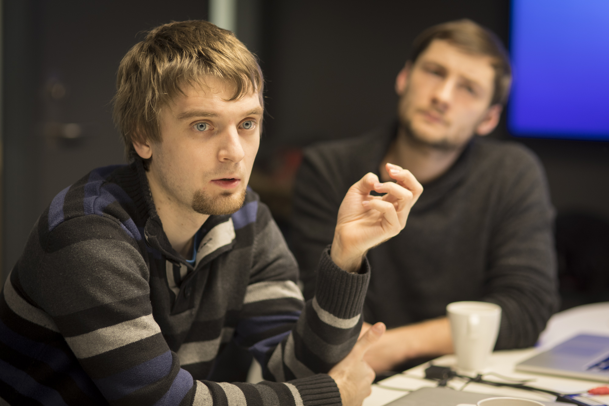Maciej Kosiedowski was one of the six developers in the team. Here at the workshop in Oslo in December.